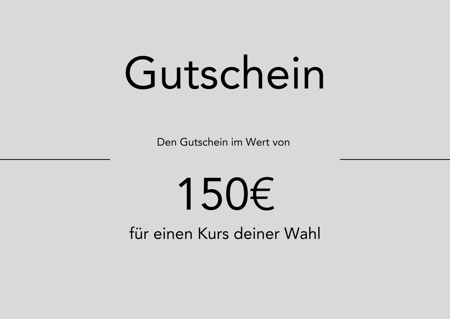 Illustration Gutschein im Wert von 150€