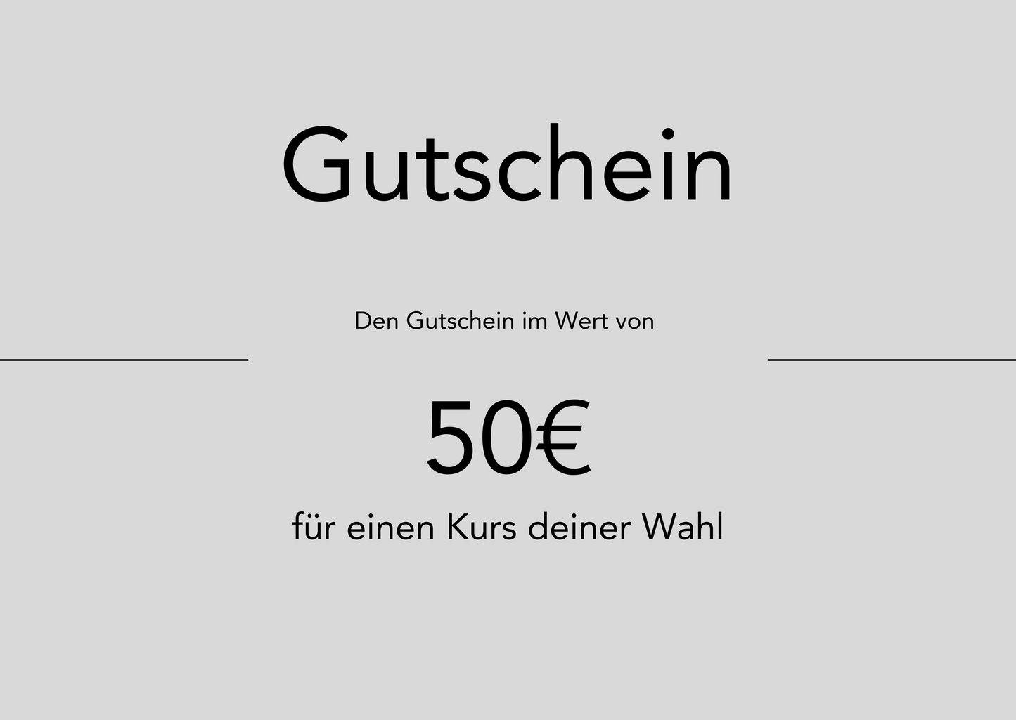 Illustration Gutschein im Wert von 50€